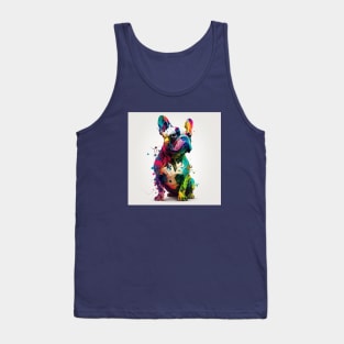 French Bulldog Color Explosion Tank Top